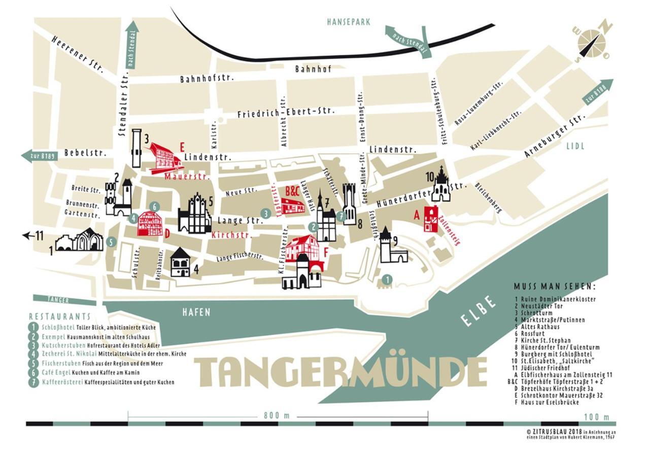 Brezelhaus Villa Tangermunde Bagian luar foto